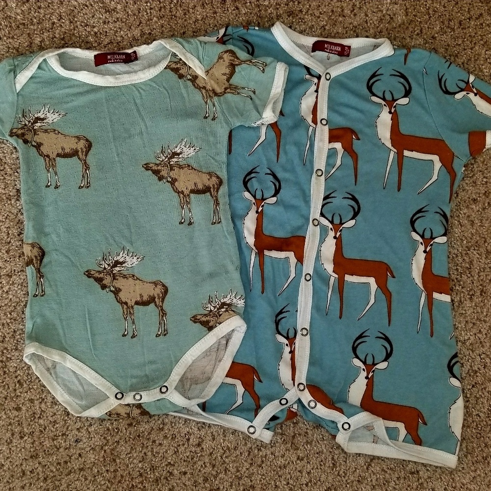Milkbarn organic cotton romper/onesie